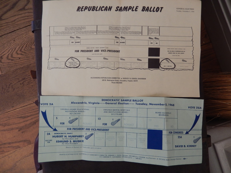 Nixon and Humphrey Sample Ballots 