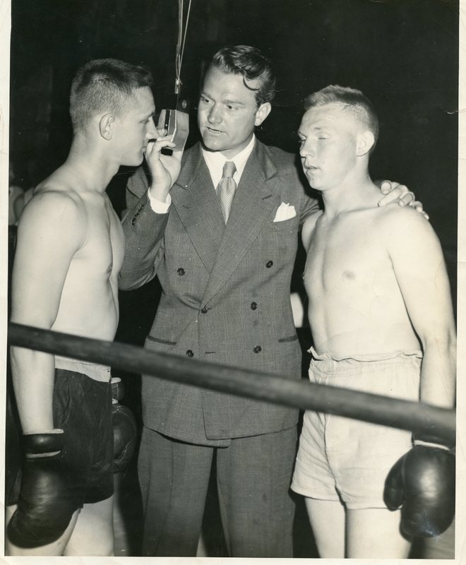 Eugene Taylor Boxing photo with Red Skelton