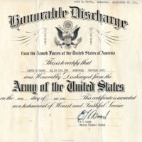 Military Discharge Certificate